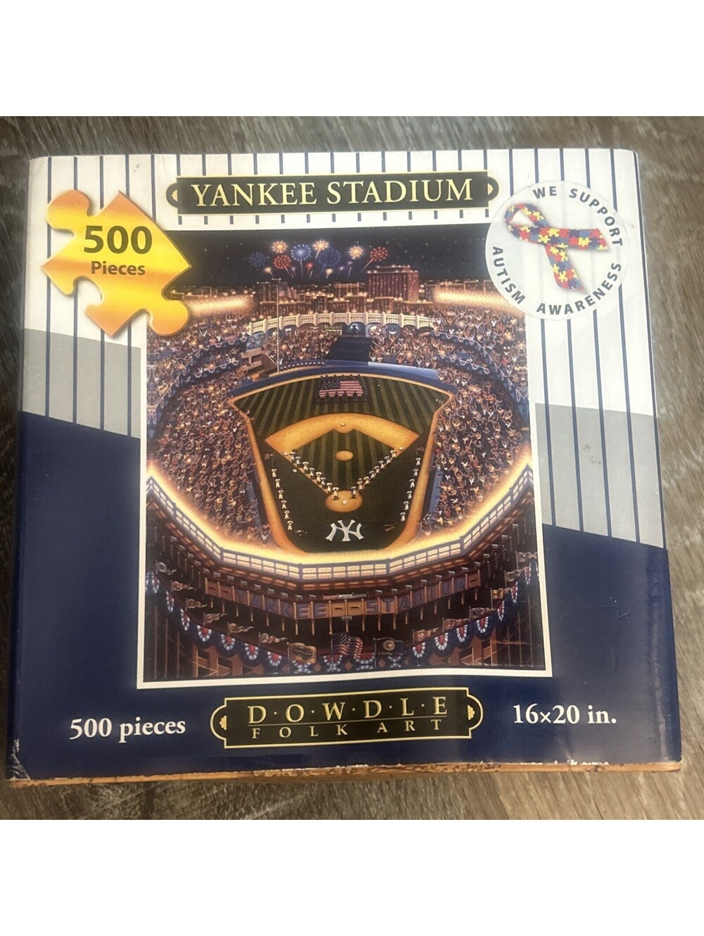 NIB Dowdle New York Yankees Baseball MLB 500 Piece Puzzle Yankee Stadium 16X20